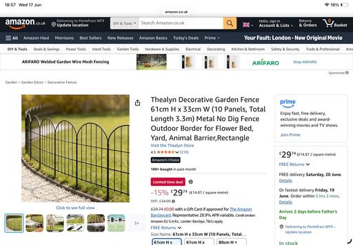  — Border fence
