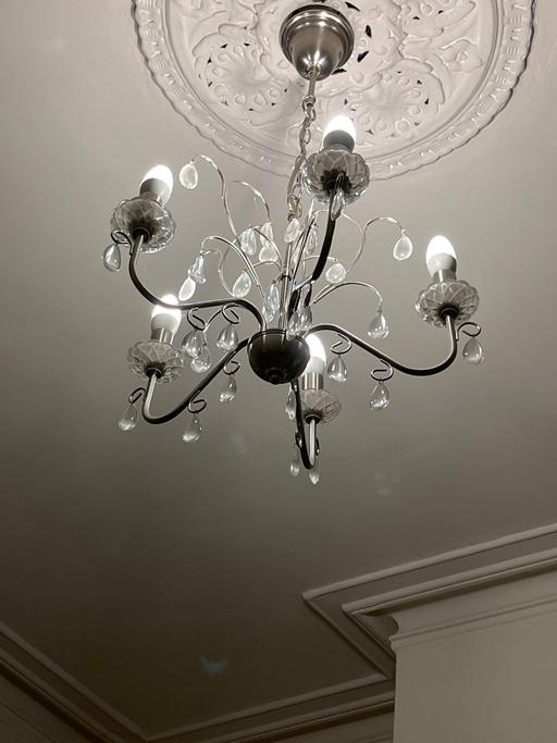  — Chandelier teardrop glass
