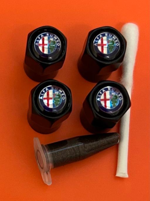  — Alfa Romeo Tyre valve caps with grease