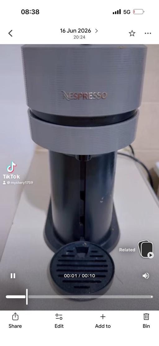  — Espresso coffee machine