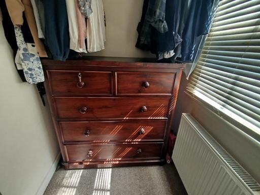  — wooden chest of drawers