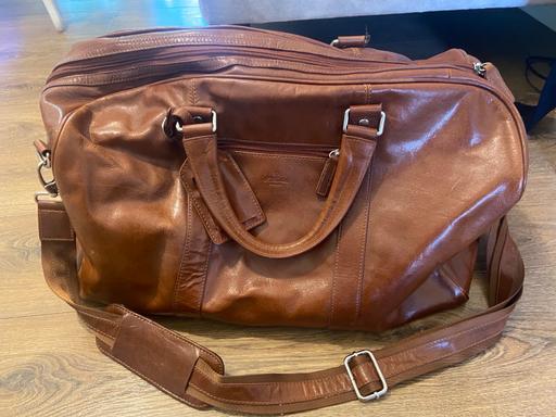  — S Babila Italian leather travel bag