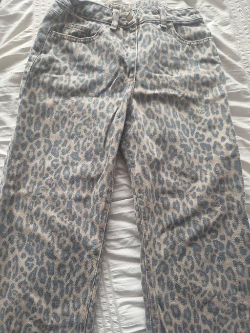  — Next girls leopard print jeans age 11