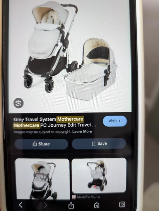  — Mothercare complete travel system