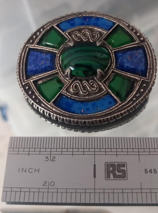  — Vintage semi precious celtic miracle brooch