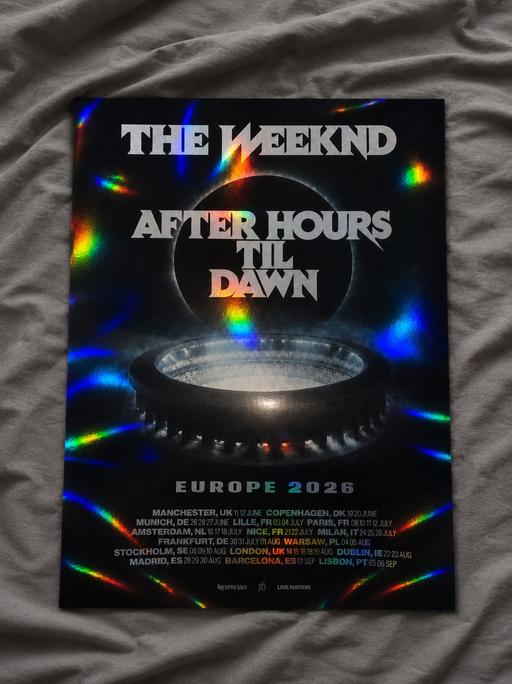  — The Weeknd 2026 Holographic Poster