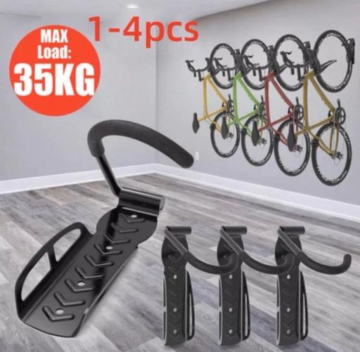  — 2 Bike Storage Wall Mounted Hook Bicycle