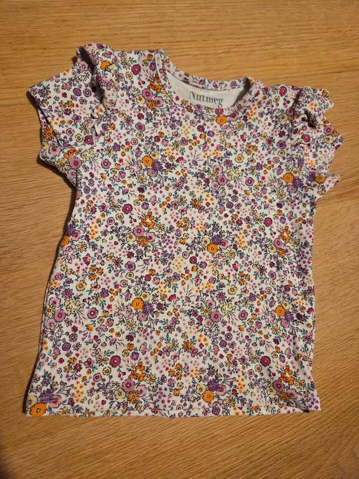  — Age 4-5 NUTMEG ribbed stretchy tshirt