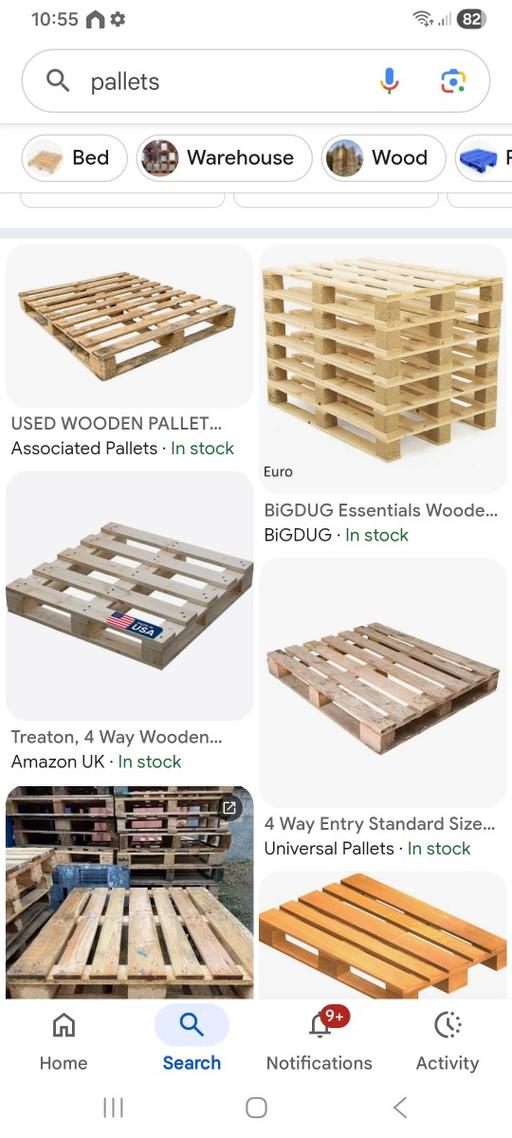  — WANTED LOOKING FOR PALLETS