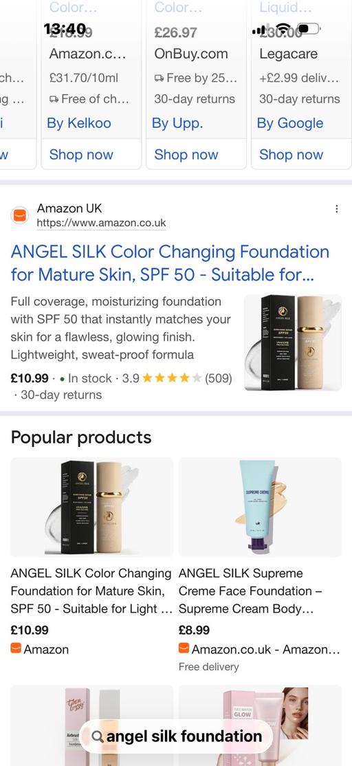  — 2 x colour changing foundation
