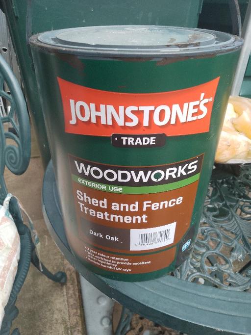  — 1/3 tin of shed/fence treatment