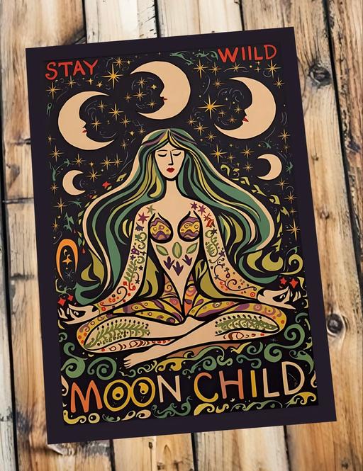  — moon child A2 unframed art print poster
