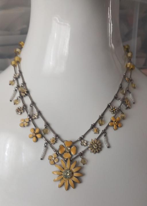  — Pilgrim danish enamel flowers necklace