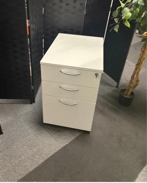  — pedestal under desk drawer white 3 drawers