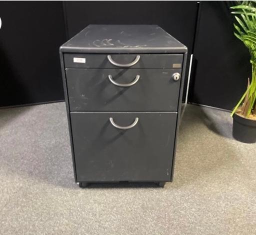  — Deep drawer under desk with (pedestal storage