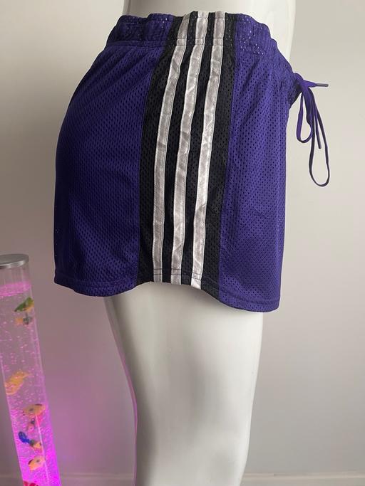  — Adidas Women’s Purple Mesh Shorts Uk 12-14