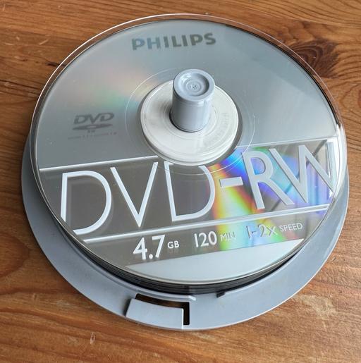  — Blank Philips DVD-RWx12 4.7GB
