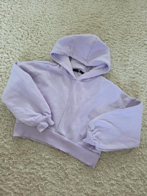  — Age 8 VERY lilac cropped hoody