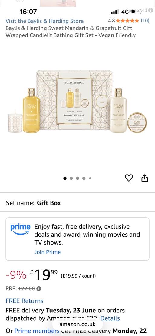  — Brand new Baylis sand Harding ladies gift set