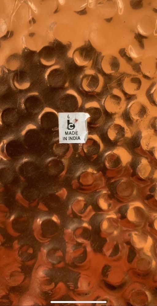  — Large copper bowel