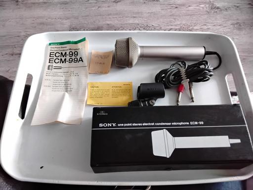  — vintage sony microphone boxed & instructions