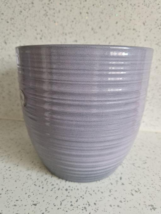  — Lilac Ceramic Large  Plant Pot