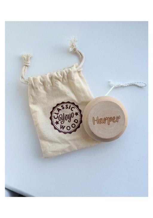  — wooden yo-yo with free personalisation