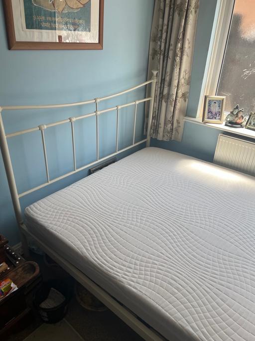  — Double Bed Frame + 2 Mattresses