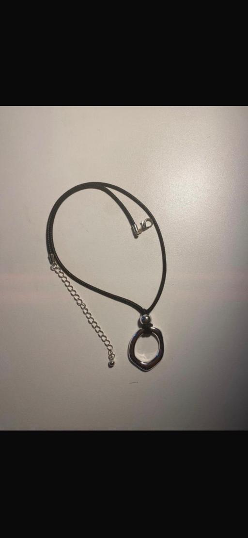  — Silver oval pendant stainless steel