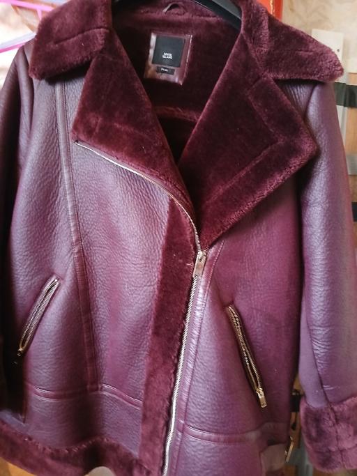  — river island xl coat  fur lined