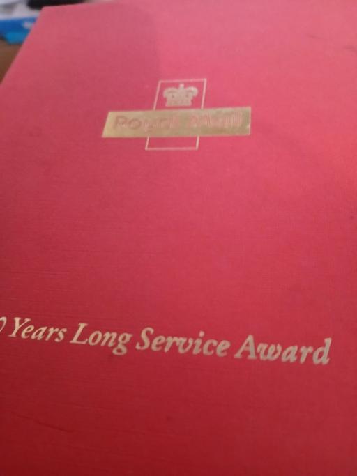  — royal mail 20 years long service