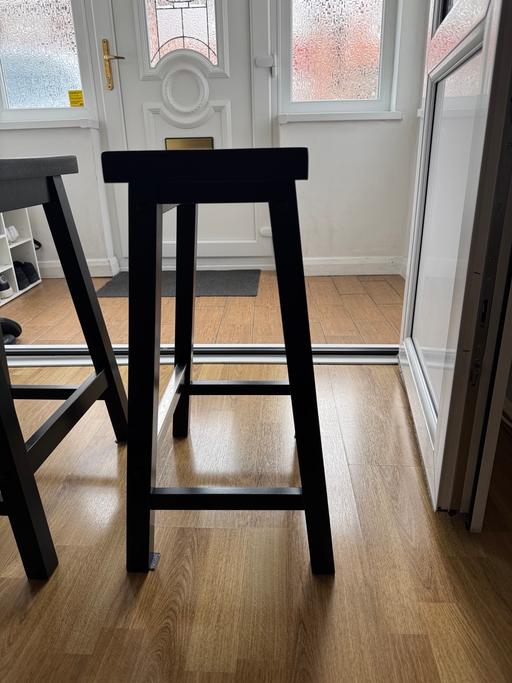  — Solid Wood Bar Stool [Set of 2]
