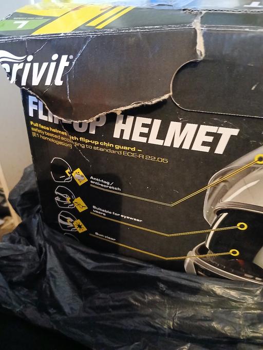  — new helmet in box been stored