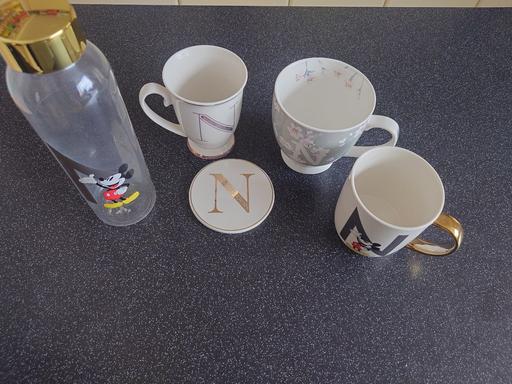  — Alphabet "N" cups and bottle