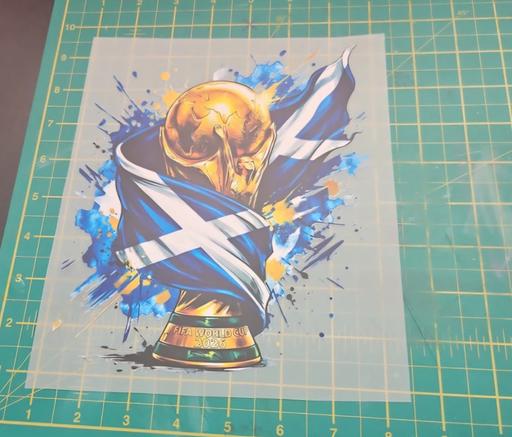  — Scotland world cup iron on transfer