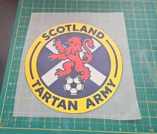  — tartan army iron on transfer