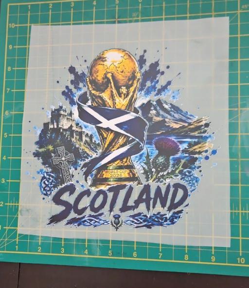  — Scotland world cup iron on transfer