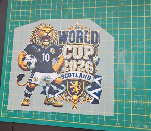  — Scotland world cup iron on transfer