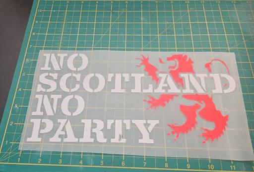  — Scotland world cup iron on transfer