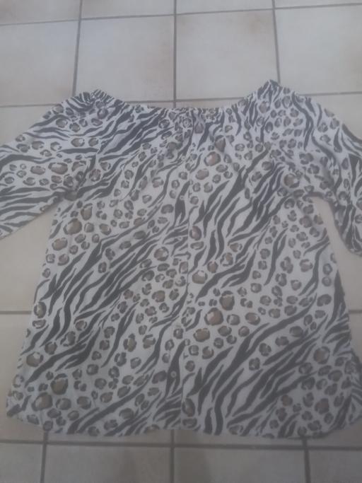  — LADIES OFF SHOULDER BLOUSE 3/4 SLEEVE
