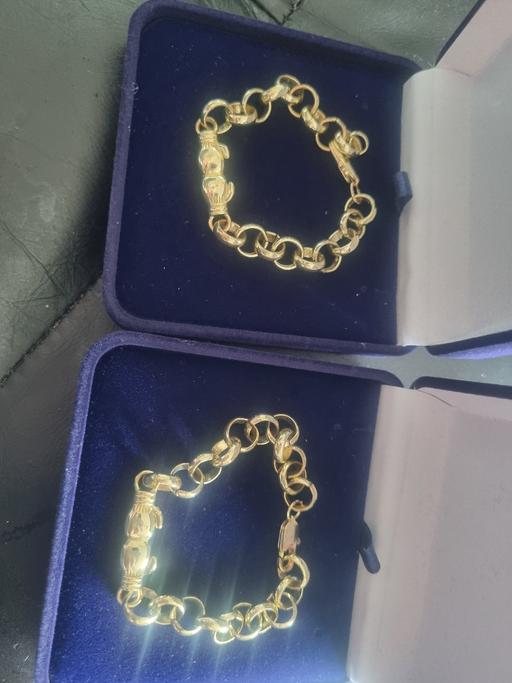  — boys gold plated boxing glove belcher bracele