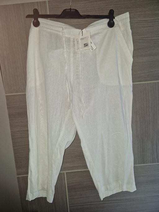  — New white Indigo Roc, linen 3 quarters
