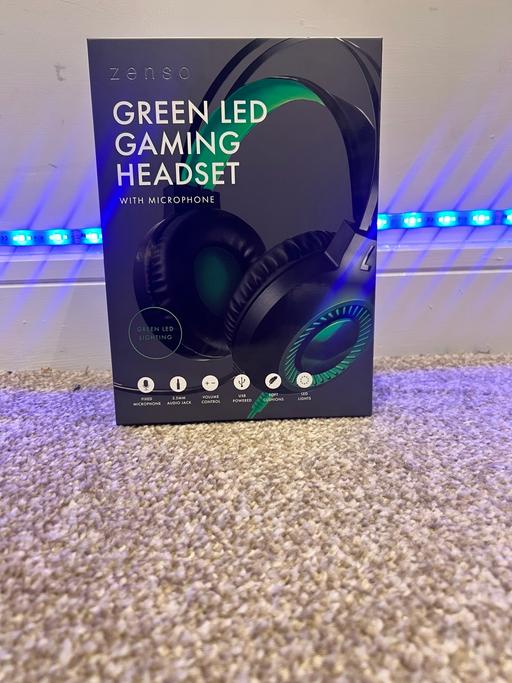  — Zenso Green LED gaming Headset