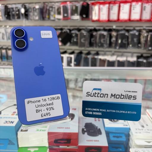  — iPhone 16 128GB Unlocked 93%🔋
