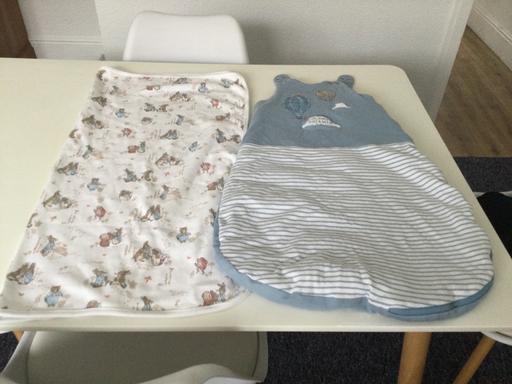  — 6/12 months sleeping bag +blanket