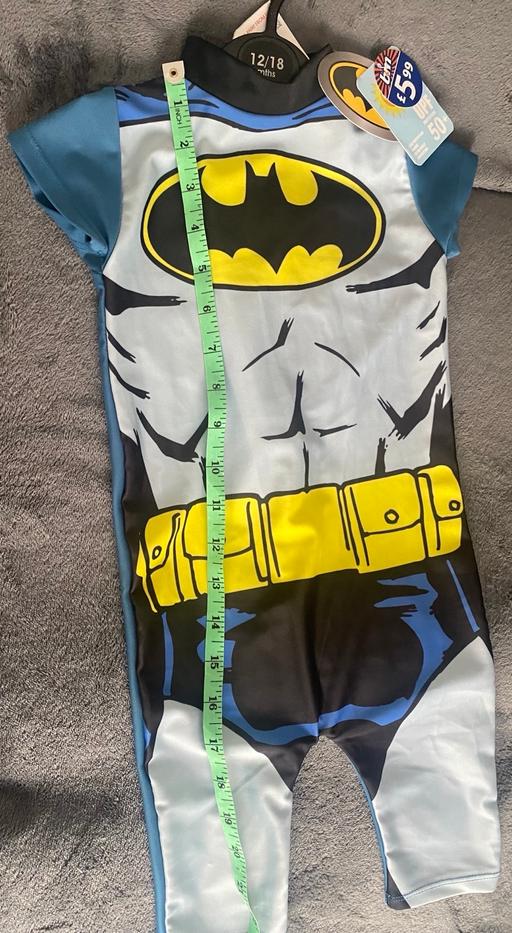  — Uv sun protection Batman beach suit size 12m