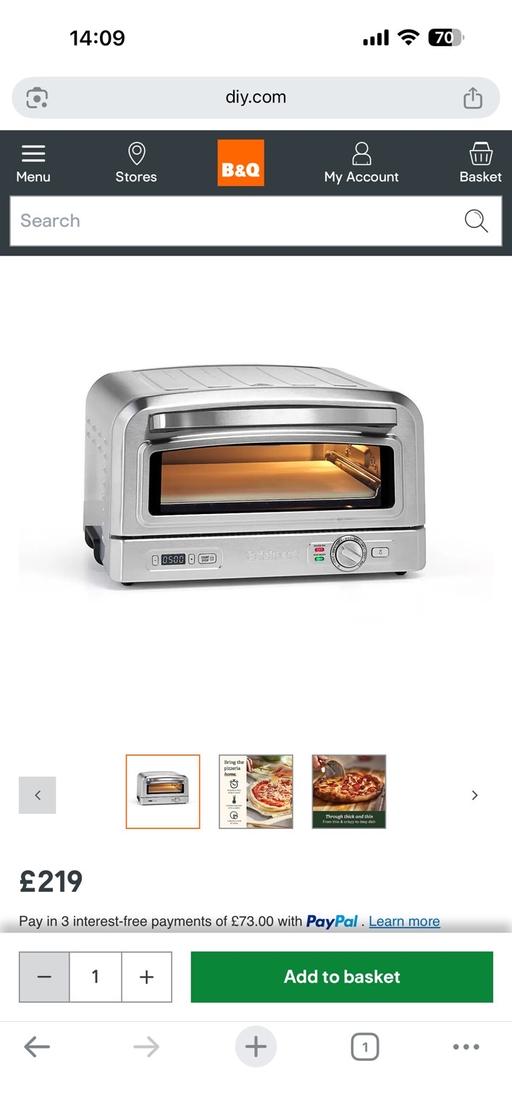  — Electric Pizza Oven