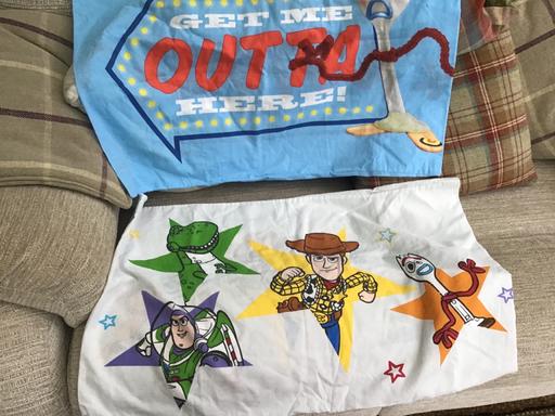  — Two Toy Story pillowcases