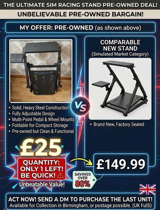  — playstation/XBOX racing stand and pedal stand