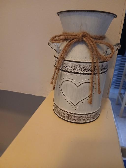  — Tin Vase Never Used